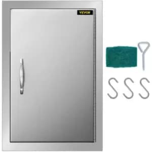 14"x20" Bbq Stainless Single Walled Island Door Cabinet Stainless Durable