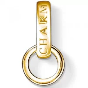 THOMAS SABO Gold Plated Round Single Charm Carrier X0248-413-39