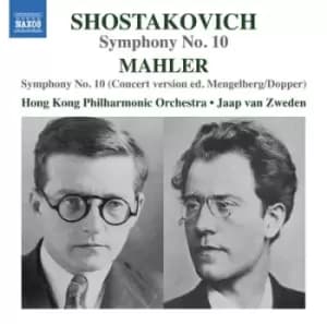 Shostakovich Symphony No 10/Mahler Symphony No 10 by Dmitri Shostakovich CD Album