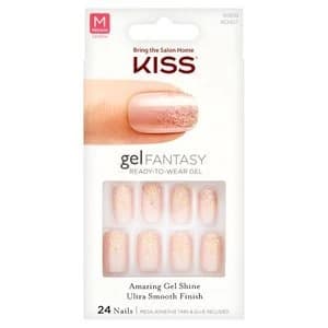 Kiss Gel Fake Nails - Rush Hour Nude