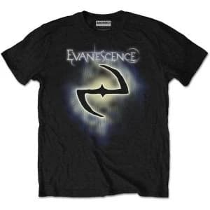 Evanescence - Classic Logo Unisex Large T-Shirt - Black