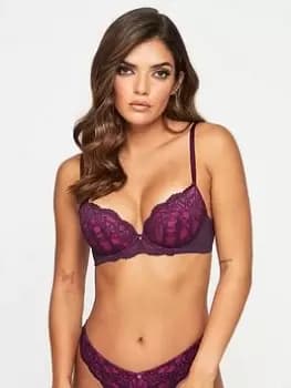 Ann Summers Sexy Lace Planet Padded Plunge, Bright Purple, Size 30G, Women