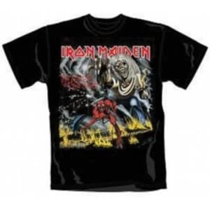 Iron Maiden Number of The Beast Mens T Shirt: Large