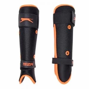 Slazenger Pro Hockey Shin Pads Mens - Black/Orange
