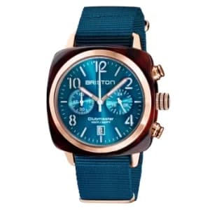 Briston 19140.PRA.T.31.NBD Clubmaster Classic Peacock Blue Wristwatch