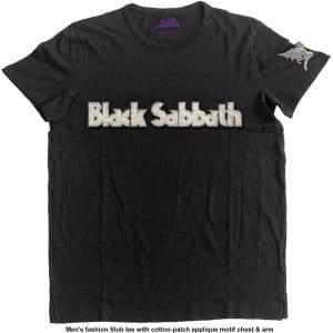Black Sabbath - Logo & Daemon Unisex Medium T-Shirt - Black