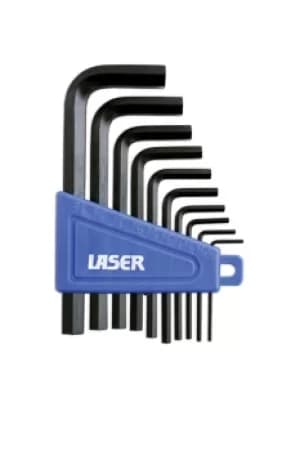 Laser Tools 0951 Hex Key Set 10pc Chrome Vanadium