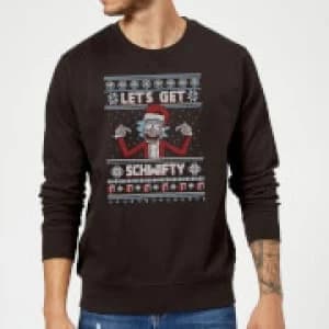 Rick and Morty Lets Get Schwifty Christmas Sweatshirt - Black