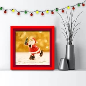 3030AHSNOEL-010 Multicolor Decorative Framed MDF Painting