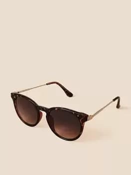 Accessorize Classic Preppy Metal Arm Sunglass