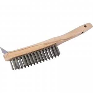Draper Heavy Duty Wire Scratch Brush and Scraper 4 Rows
