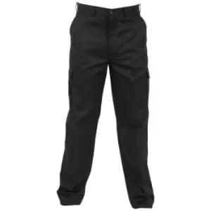 Absolute Apparel Mens Combat Workwear Trouser (46 inches long) (Black)