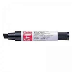 Pentel Marker Chisel Tip Black M180/6-a - 6 Pack