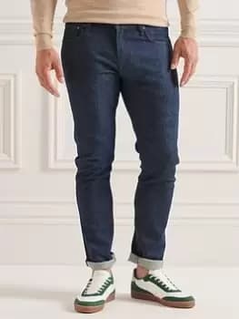 Superdry Studios Slim Jeans - Blue Size 30, Inside Leg R=32", Men