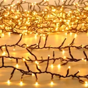 Festive Indoor & Outdoor Multifunction Cluster Lights 1000 Warm White LEDs