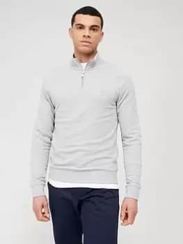 Farah Jim 1/4 Zip Sweat, Light Grey Size M Men