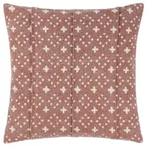 Helm Organic Look Cotton Cushion Pecan, Pecan / 50 x 50cm / Polyester Filled