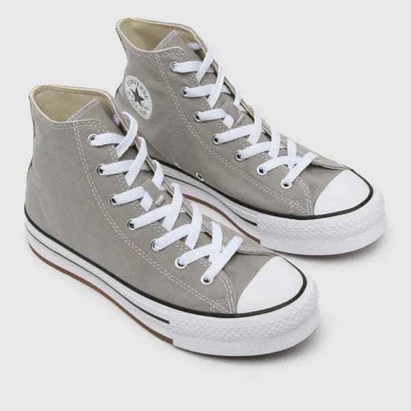 Converse light grey all star eva lift hi Junior trainers Light Grey UK 10 (EU 27)