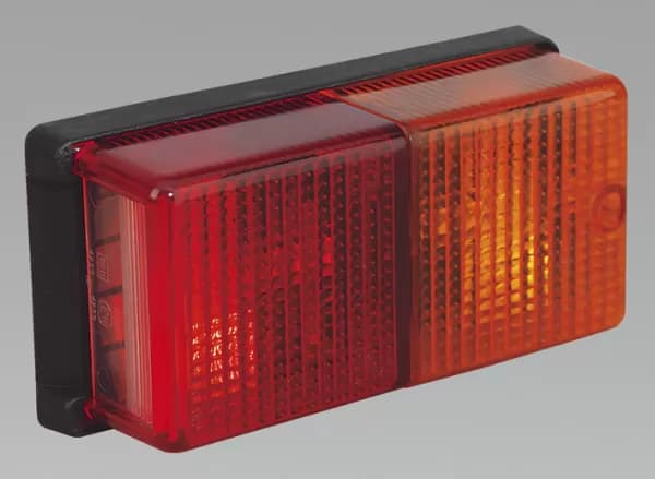 Genuine SEALEY TB19 Rear Rectangular Lamp Cluster 4-Function 12V with Bulbs