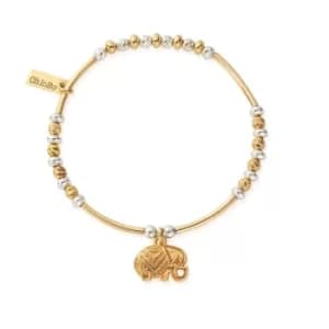 ChloBo GMBSBNH4024 Women's Two Tone Decorated Elephant Bracelet