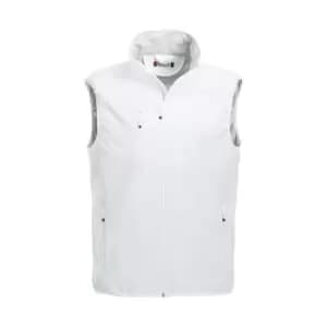Clique Mens Basic Softshell Gilet (S) (White)