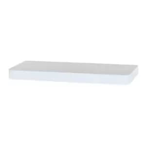 Trent Narrow Floating Shelf Kit in Matt White, 500mm x 145mm