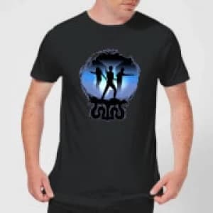 Harry Potter Silhouette Attack Mens T-Shirt - Black