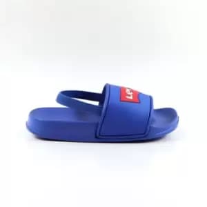 Levis Batwing Kids Sliders - Blue