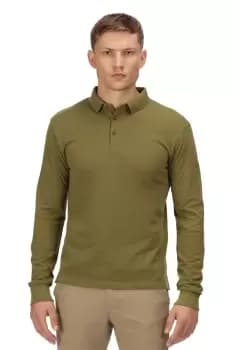 Coolweave Cotton Kaleb' Long Sleeve Polo Shirt