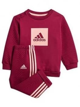 Boys, adidas Originals Infant 3 Stripe Logo Jog Set - Purple, Size 3-4 Years