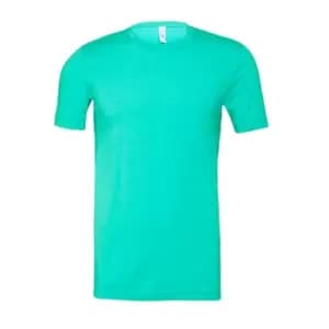 Bella + Canvas Adults Unisex Heather CVC T-Shirt (L) (Heather Sea Green)
