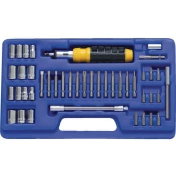 RSD43 1/4' Sq. Dr. Driver & Socket Set - Senator