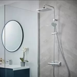 Vernis Shape Thermostatic Mixer Shower Handset Head Valve Chrome - Chrome - Hansgrohe