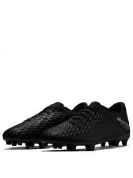 Nike Mens Hypervenom Phantom 3 Club Firm ground Football Boot Black Size 11 Men