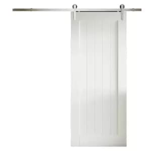 JELD-WEN Cottage White Primed Internal Sliding Barn Door - Provincial Track