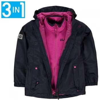 Jack Wolfskin Iceland Jacket Junior Girls - midnight blue