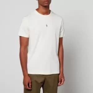 Polo Ralph Lauren Center Logo T-Shirt, Clubhouse Cream, Male, T-Shirts, 710839046020