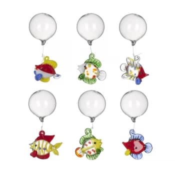 Glass Fish Floating Decoration By Heaven Sends (One Random Supplied)