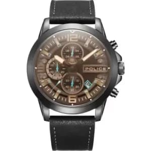 Police Mens Police Stainless Steel Flow PEWJC2194601 - Black