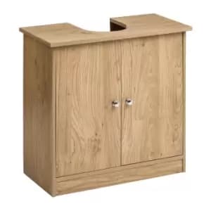 Premier Housewares Under Sink Cabinet - Oak Veneer