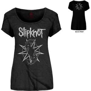 Slipknot - Goat Star Logo Womens Large T-Shirt - Black
