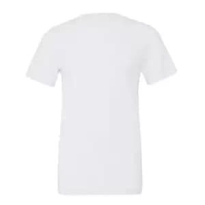 Canvas Triblend Crew Neck T-Shirt / Mens Short Sleeve T-Shirt (2XL) (Solid White Triblend)