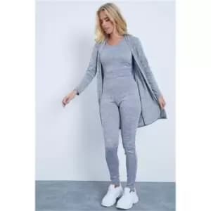 I Saw It First Grey Melange Cardigan - Grey