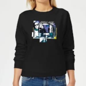 Marvel Knights Jessica Jones Comic Panels Womens Sweatshirt - Black
