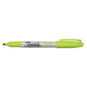 Sharpie Neon Permanent Marker Green Pack of 12