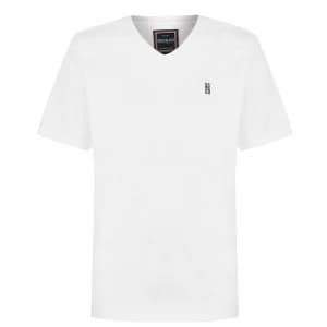 SoulCal Signature V Neck T Shirt Mens - White