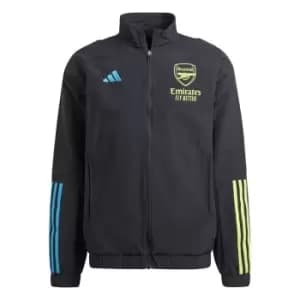 adidas Arsenal Pre Match Jacket 2023 2024 Adults - Black