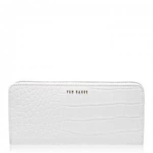 Ted Baker Stelyys Exotic Croc Print Mantinee Purse - ivory