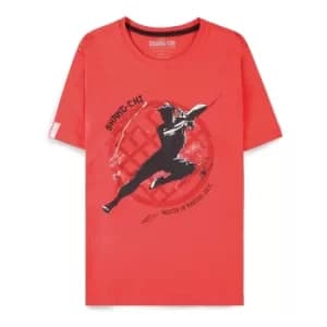 MARVEL COMICS Shang-Chi and the Legend of the Ten Rings Master of Martial Arts T-Shirt, Male, Extra Large, Red...