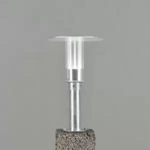 Konstsmide Mode Outdoor Classic Gate Post Pedestal 8W LED Galvanised Clear Plastic Rough Proof, IP54